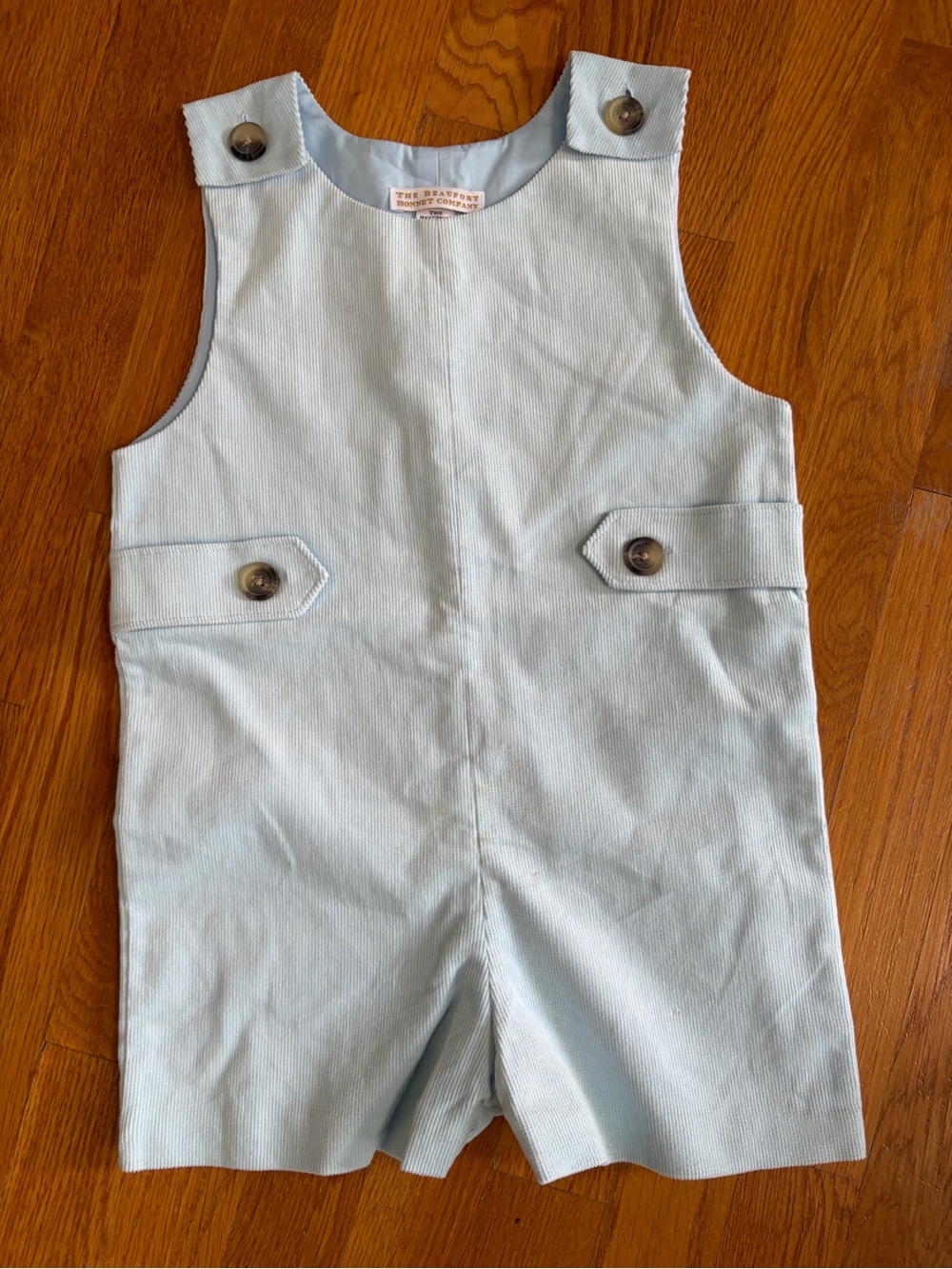 The Beaufort Bonnet Company Light Blue Boys' Shortall Romper